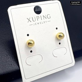 Сережки Xuping14К 10362 (0,5 см.)